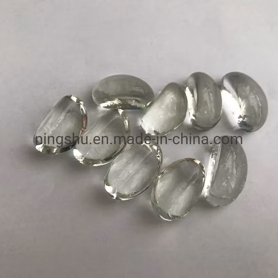Decor Glass Gem Stones Pebble Rocks Nuggets Cashew Glass Pebble for Table Scatters