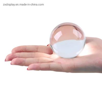 Boule de cristal acrylique solide et transparente de haute qualité, vente en gros de 1.5cm à 13cm de diamètre