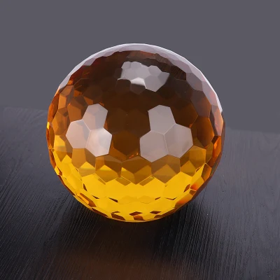 Boule de cristal dorée, nouveau design 2019